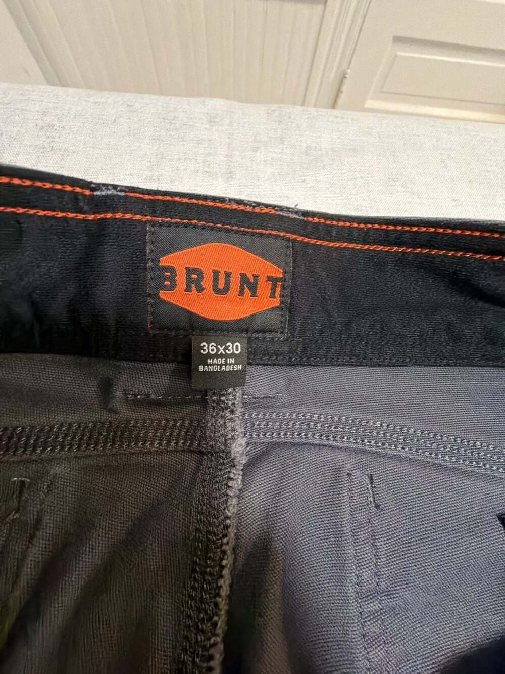 Brunt The Torra Work Pant Charcoal Gray Size 36x30